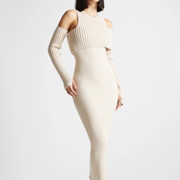 Maniere De Voir Dresses & Skirts - Maniere de Voir Overlay Knitted Midaxi Dress
